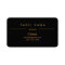 Luxurious Gold Text in Black Foil Business Card