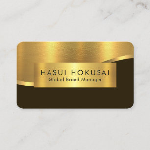 Luxurious Gold Wave Layers COO Boss Business Card