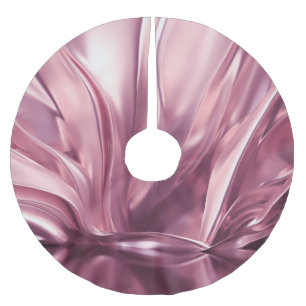 Luxurious Golden 3D Illustration Background Brushed Polyester Tree Skirt