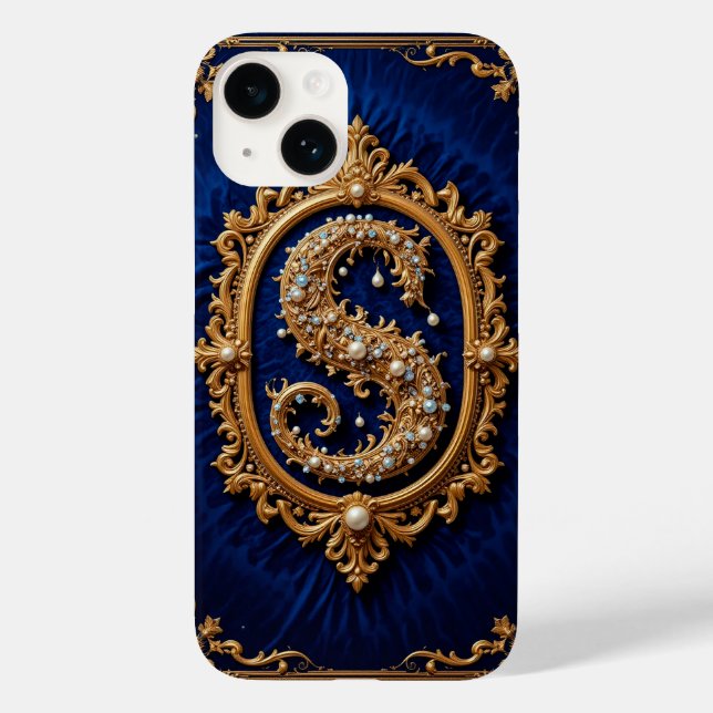 Luxurious Golden Ornate Jewellery Design Case-Mate iPhone Case (Back)