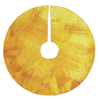Luxurious golden texture, abstract background. brushed polyester tree skirt