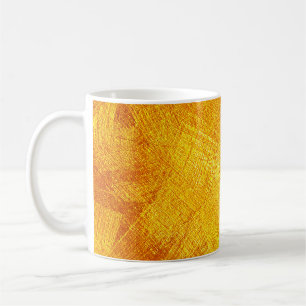 Luxurious golden texture, abstract background. coffee mug
