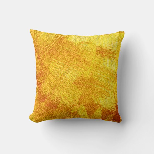 Luxurious golden texture, abstract background. cushion (Front)