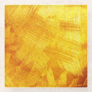 Luxurious golden texture, abstract background. glass coaster