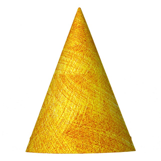 Luxurious golden texture, abstract background. party hat (Front)
