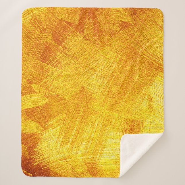 Luxurious golden texture, abstract background. sherpa blanket (Front)