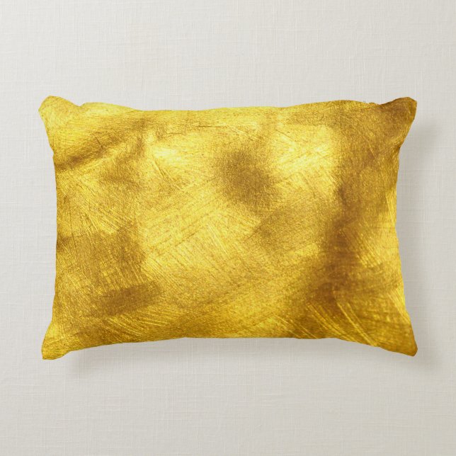 Luxurious Golden Texture Design Decorative Cushion (Front)