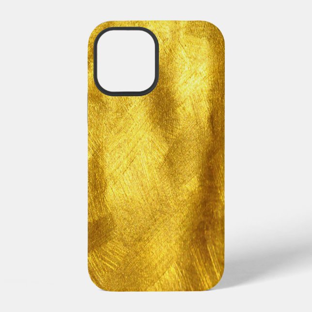 Luxurious Golden Texture Design iPhone Case (Back)