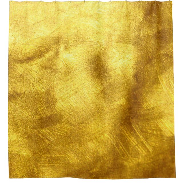 Luxurious Golden Texture Design Shower Curtain (Front)