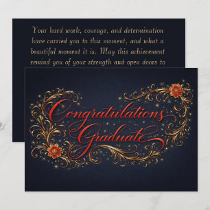 Luxurious Graduation Card