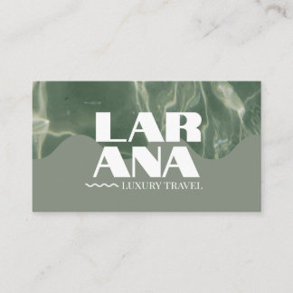 luxurious green business card
