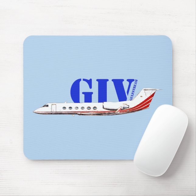 Luxurious Gulfstream IV Private Jet  Mouse Mat (With Mouse)