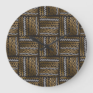 Luxurious hand-drawn seamless pattern. large clock