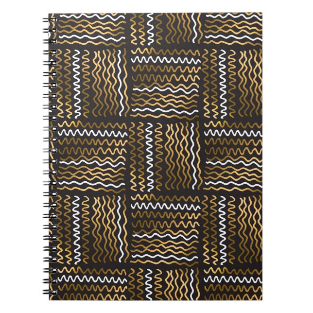 Luxurious hand-drawn seamless pattern. notebook (Front)