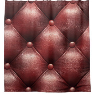 Luxurious Leather Sofa Upholstery Shower Curtain