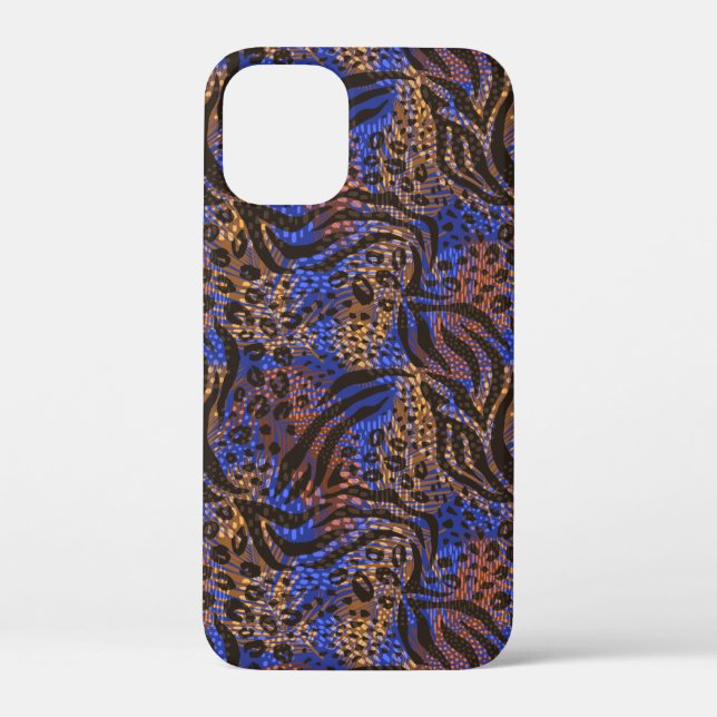 Luxurious Leopard and Zebra Print Pattern Case-Mate iPhone Case (Back)