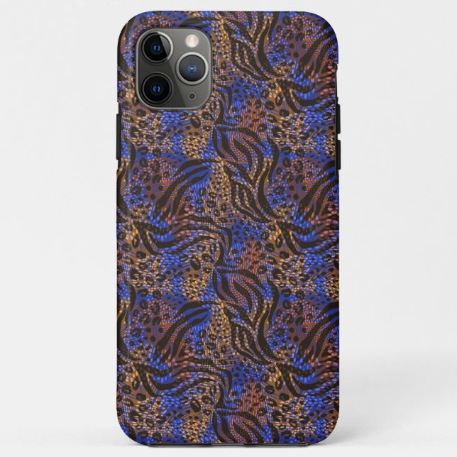 Luxurious Leopard and Zebra Print Pattern Case-Mate iPhone Case (Back)