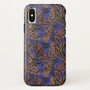 Luxurious Leopard and Zebra Print Pattern iPhone X Case