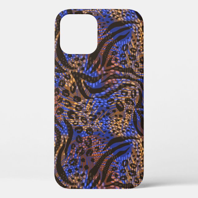 Luxurious Leopard and Zebra Print Pattern Case-Mate iPhone Case (Back)