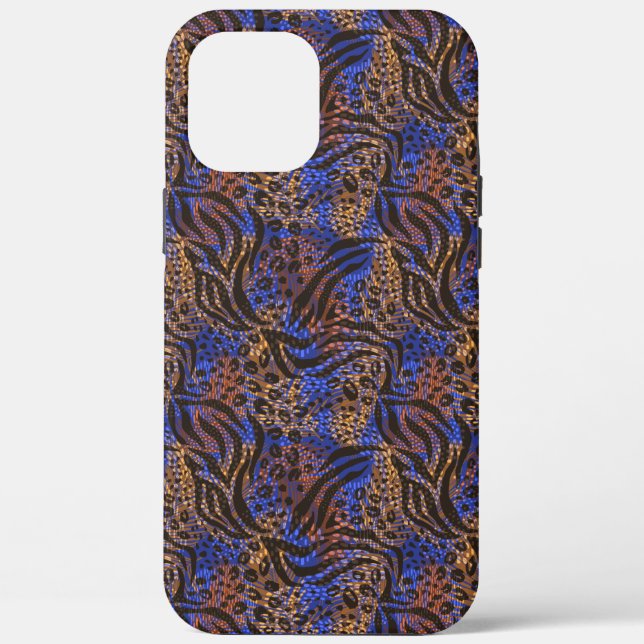 Luxurious Leopard and Zebra Print Pattern Case-Mate iPhone Case (Back)