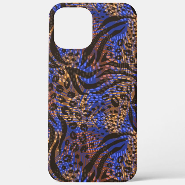 Luxurious Leopard and Zebra Print Pattern Case-Mate iPhone Case (Back)