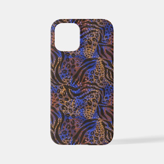 Luxurious Leopard and Zebra Print Pattern iPhone Case (Back)