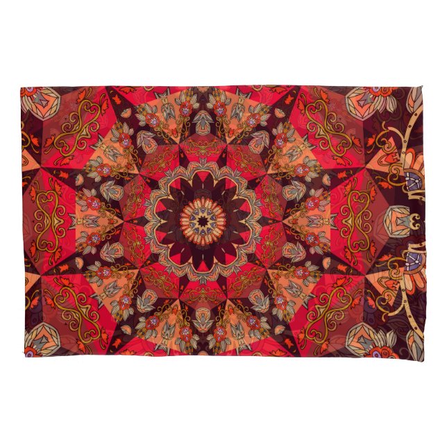 Luxurious mandala seamless, starry floral. pillowcase (Front)