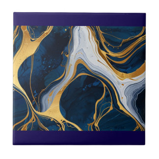 "Luxurious Marble-Textured Ceramic Tile" Tile