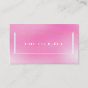 Luxurious Modern Pink Purple Creative Template Business Card