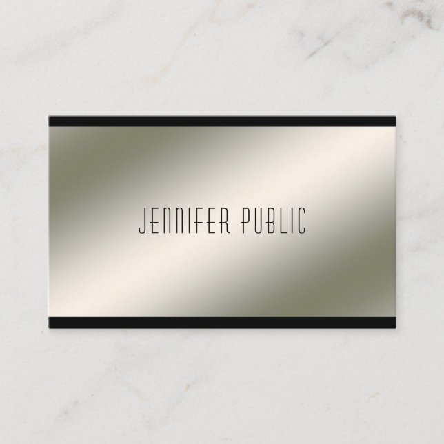 Luxurious Modern Professional Template Elegant Business Card (Front)