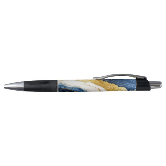Luxurious Navy Blue & Gold Leaf Marble (Top)