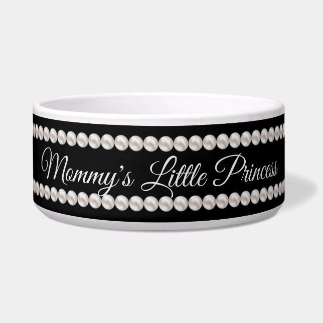 Luxurious Pearls Chic Personalised Princess Pet (Front)