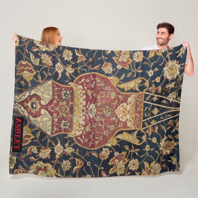 Luxurious Persian-Inspired Sherpa Blanket (In Situ)