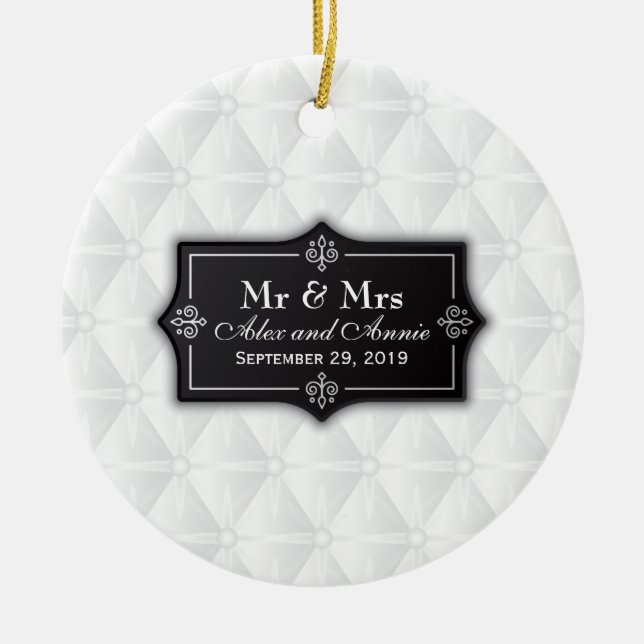 Luxurious Personalised Wedding | Ornament (Front)