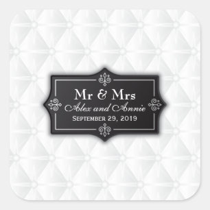 Luxurious Personalised Wedding Sticker Seal