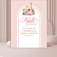 Luxurious petals and prosecco party photo backdrop