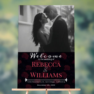 Luxurious Rose Floral Wedding Signs