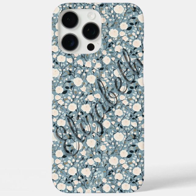 Luxurious Rose Personalizable Name Iphone Case (Back)