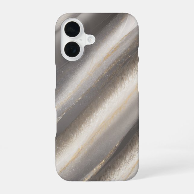 Luxurious Silver and Gold Phone Case (Back)