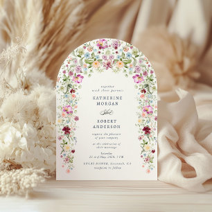 Luxurious Spring Garden Wedding Invitation