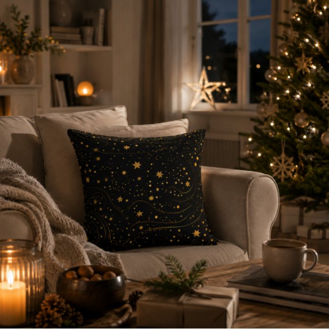 Luxurious Starry Night Accent Pillow (Creator Uploaded)