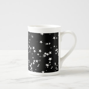 Luxurious Starry Sky Black Star Elegance Astronomy Bone China Mug