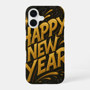 Luxurious Street Art New Year – A Bold Vertical Ce iPhone 16 Case