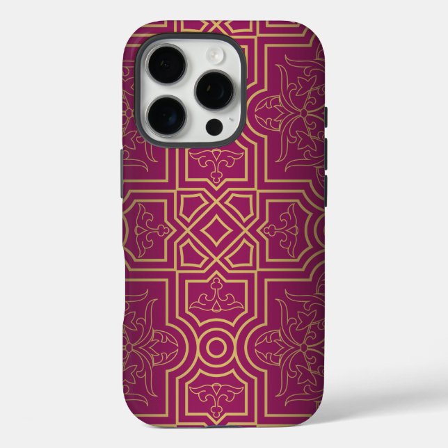 Luxurious Symmetrical Design with Floral Motifs. Case-Mate iPhone Case (Back)