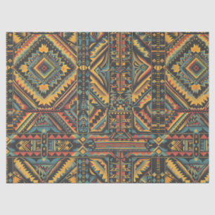 Luxurious Teal "Centuries-Old Geometric Elegance"  Tissue Paper