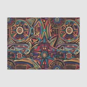 Luxurious Teal "Chronicle of the Ancients" Embosse Tissue Paper