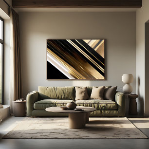 Luxurious Textured Diagonal Stripes Canvas Print