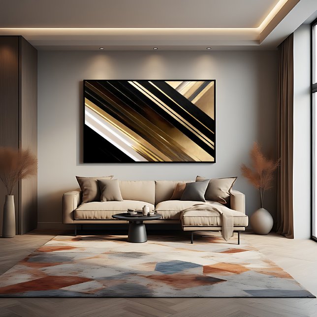 Luxurious Textured Diagonal Stripes Poster (Creator Uploaded)