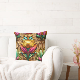 "Luxurious Throw Pillow: Elegant Comfort for Your  Cushion