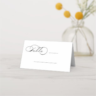 Luxurious Typography Wedding Place Card